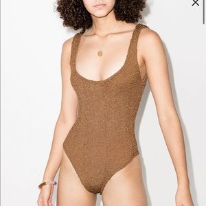 BN with tags! HUNZA G SWIMSUIT TAUPE/BEIGE